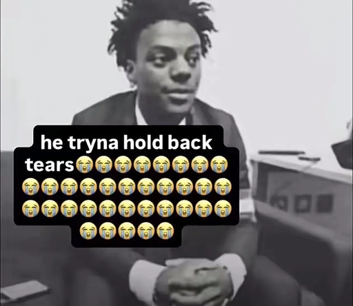 He Tryna Hold Back Tears