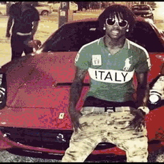 Italy Shirt on a Car